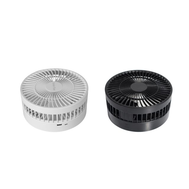 MJ-SF6 Mini Ventilador de CC solar DC plegable Portable Portable Recargable con batería USB para acampar Home Greenhouse