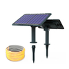 MJ-SM200 Luz tibia exterior al aire libre impermeable luces de cinta LED con alimentación solar para patio de jardín doméstico 