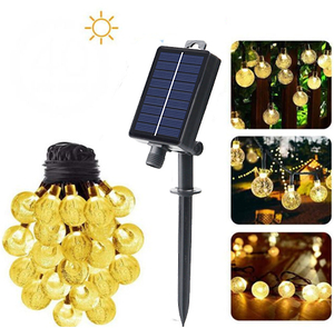 Luz de burbujas solares de cuerda múltiple impermeable al aire libre para la Navidad Frestival 